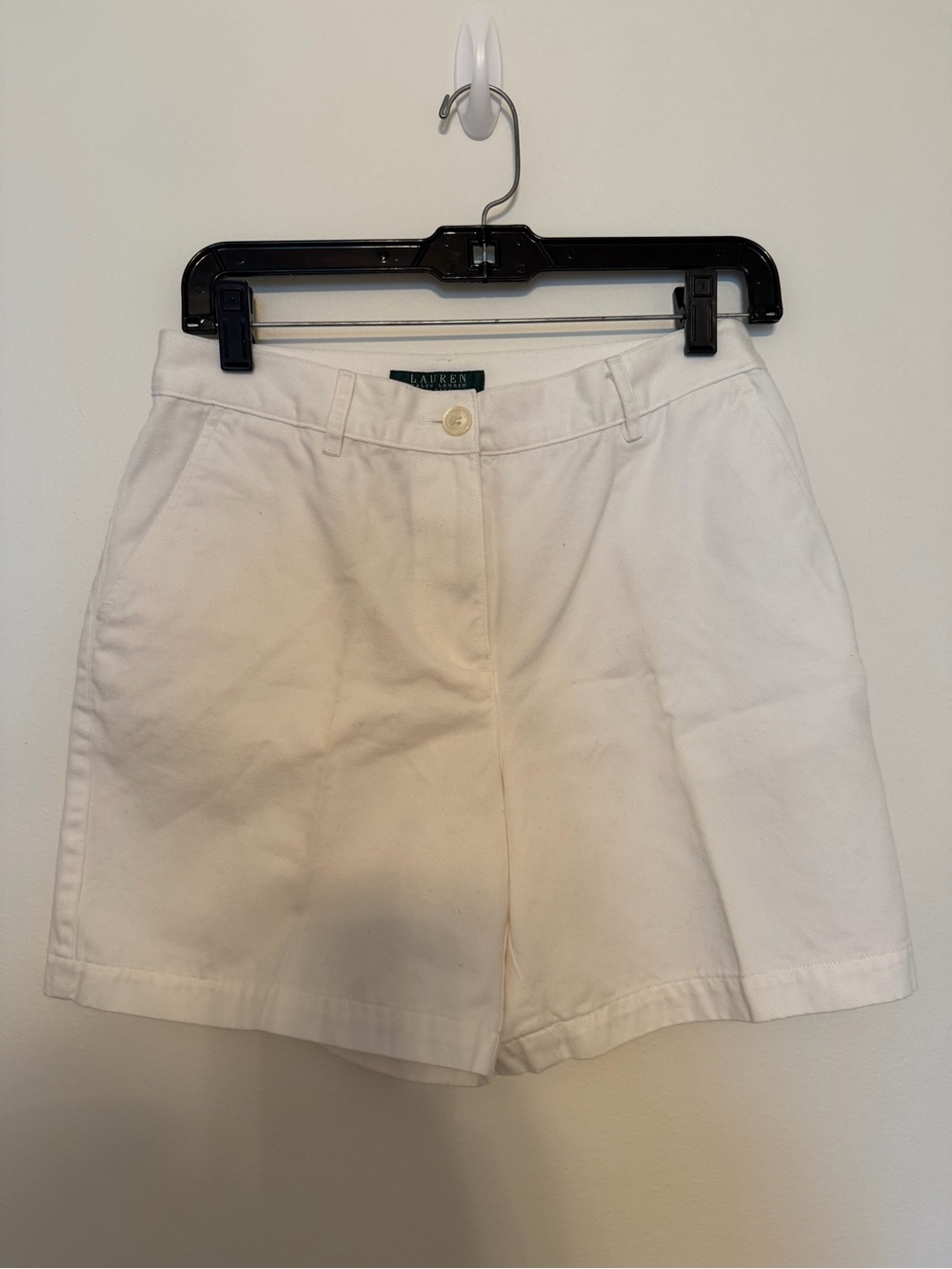 Lauren Ralph Lauren White Women’s Cotton chino Shorts